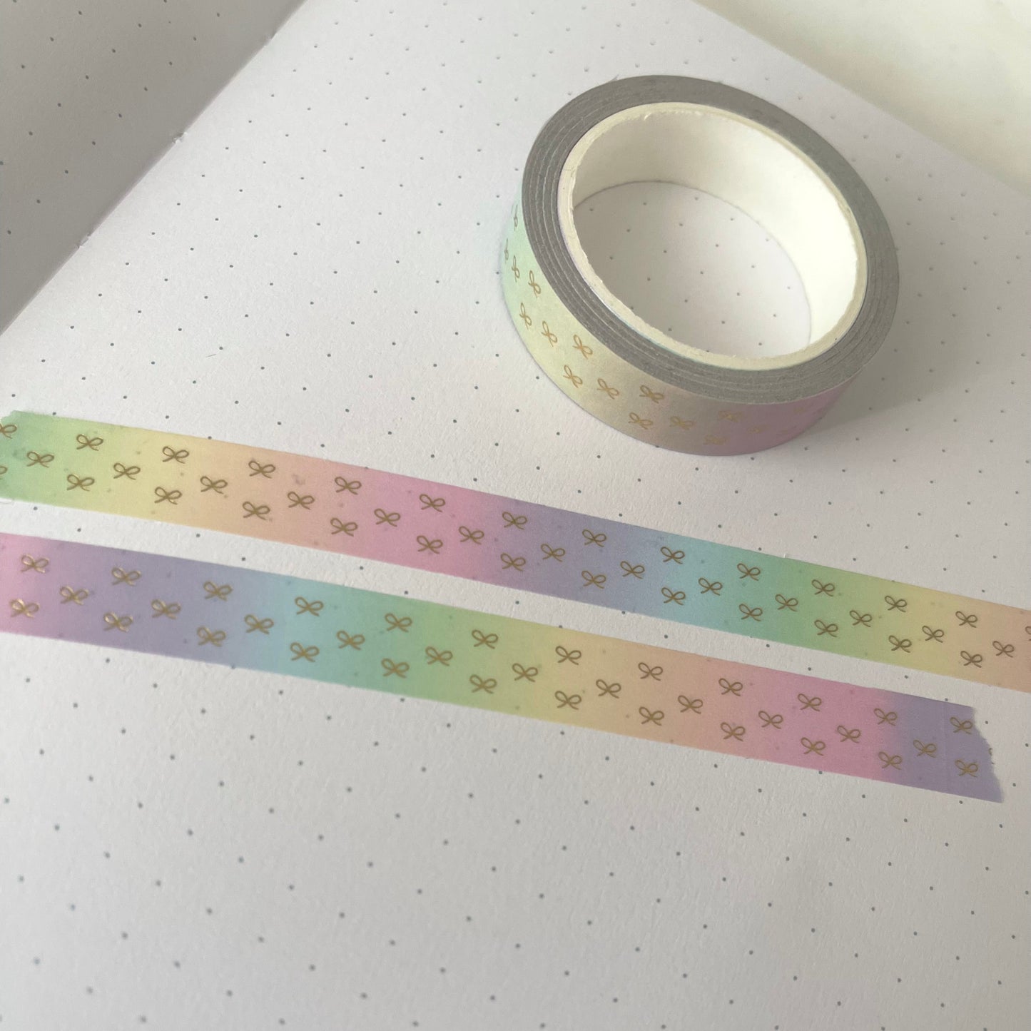 Rainbow Tiny Bows - washi tape