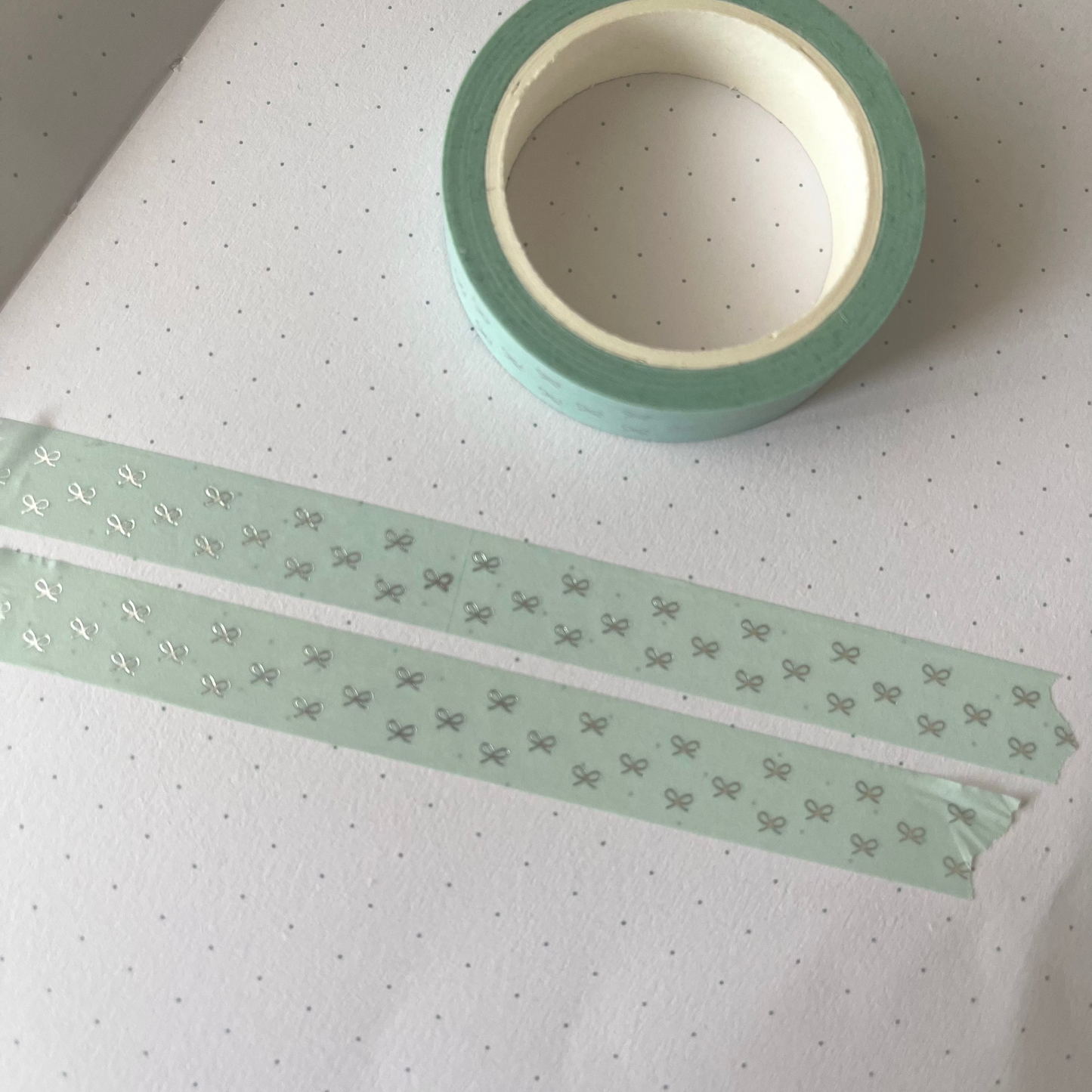 Mint Tiny Bows - Washi Tapes