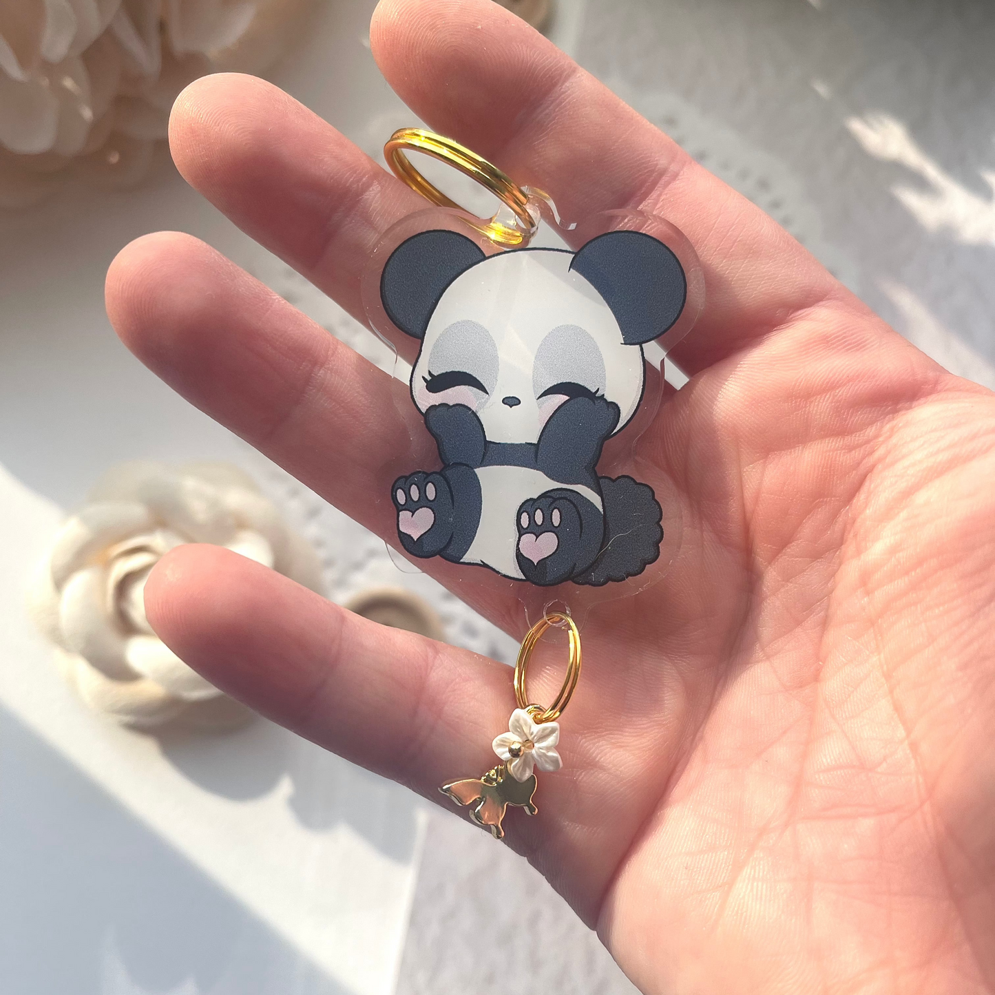 Keychain - Cookie & Tiny Floral