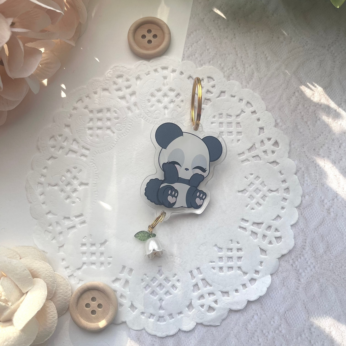Keychain - Cookie & Lily of the valley