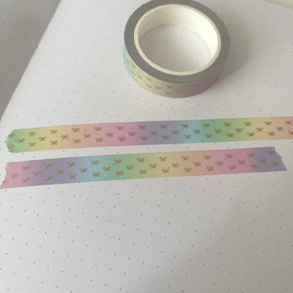 Rainbow Tiny Bows - washi tape