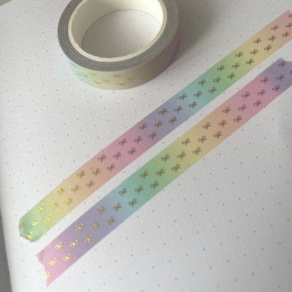 Rainbow Tiny Bows - washi tape