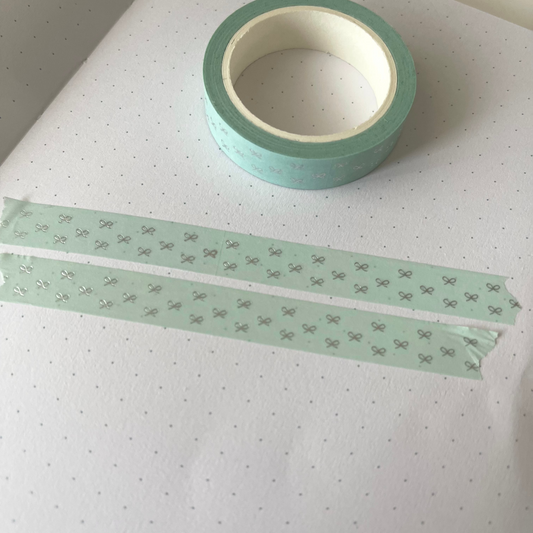 Mint Tiny Bows - Washi Tapes