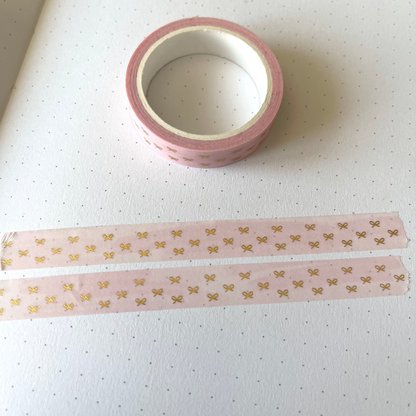 Peachy Pink Tiny Bows - Wahi Tapes