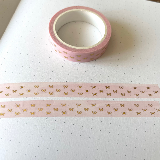 Peachy Pink Tiny Bows - Wahi Tapes