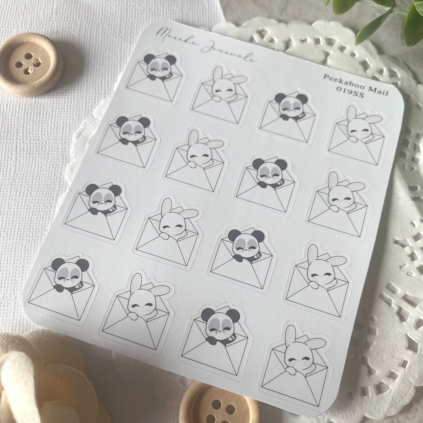 Peekaboo Mail - Stickers Sheet