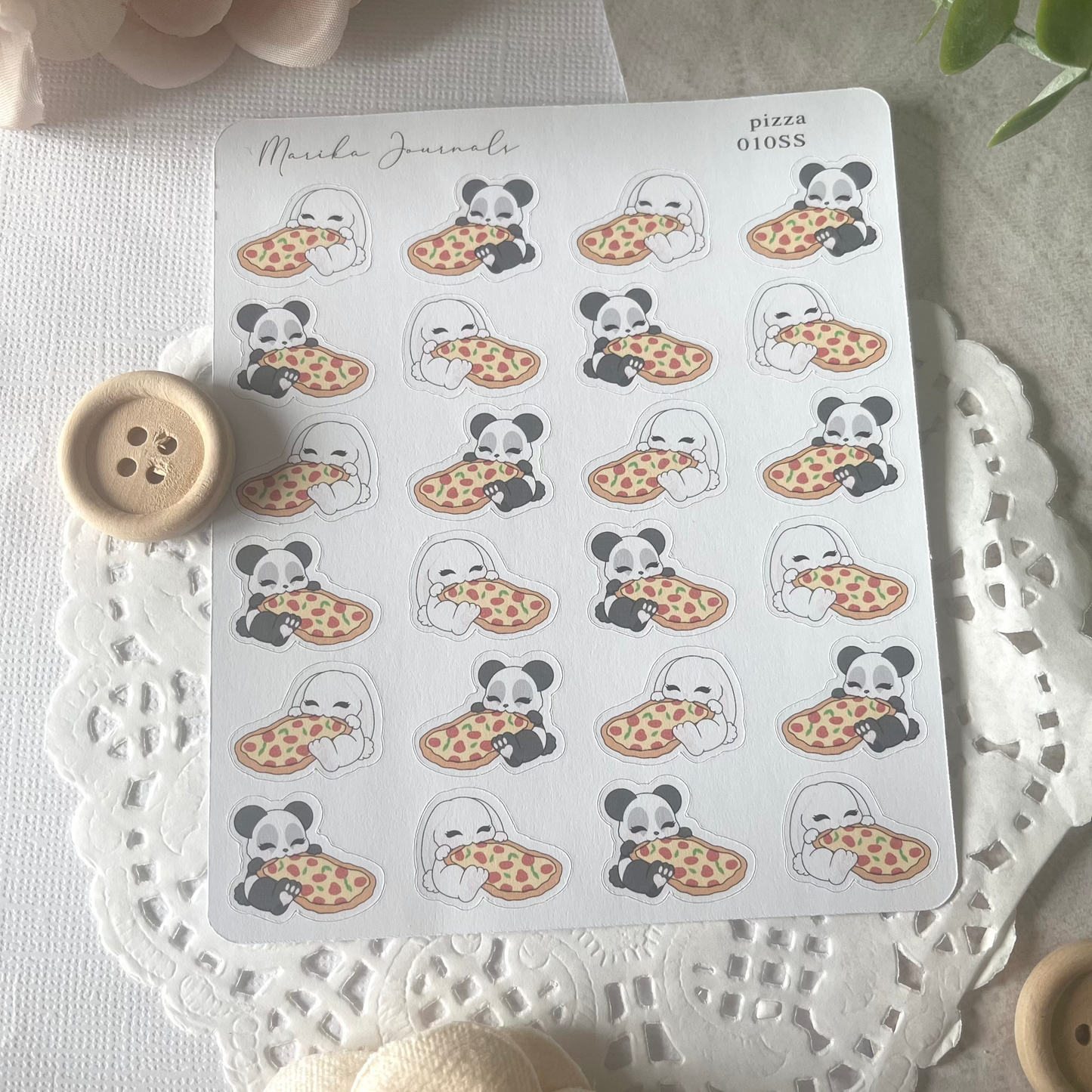 Pizza - Stickers Sheet