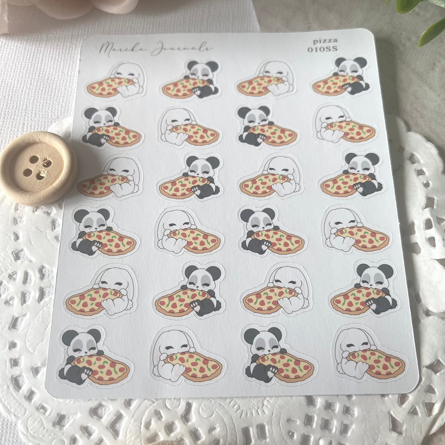 Pizza - Stickers Sheet