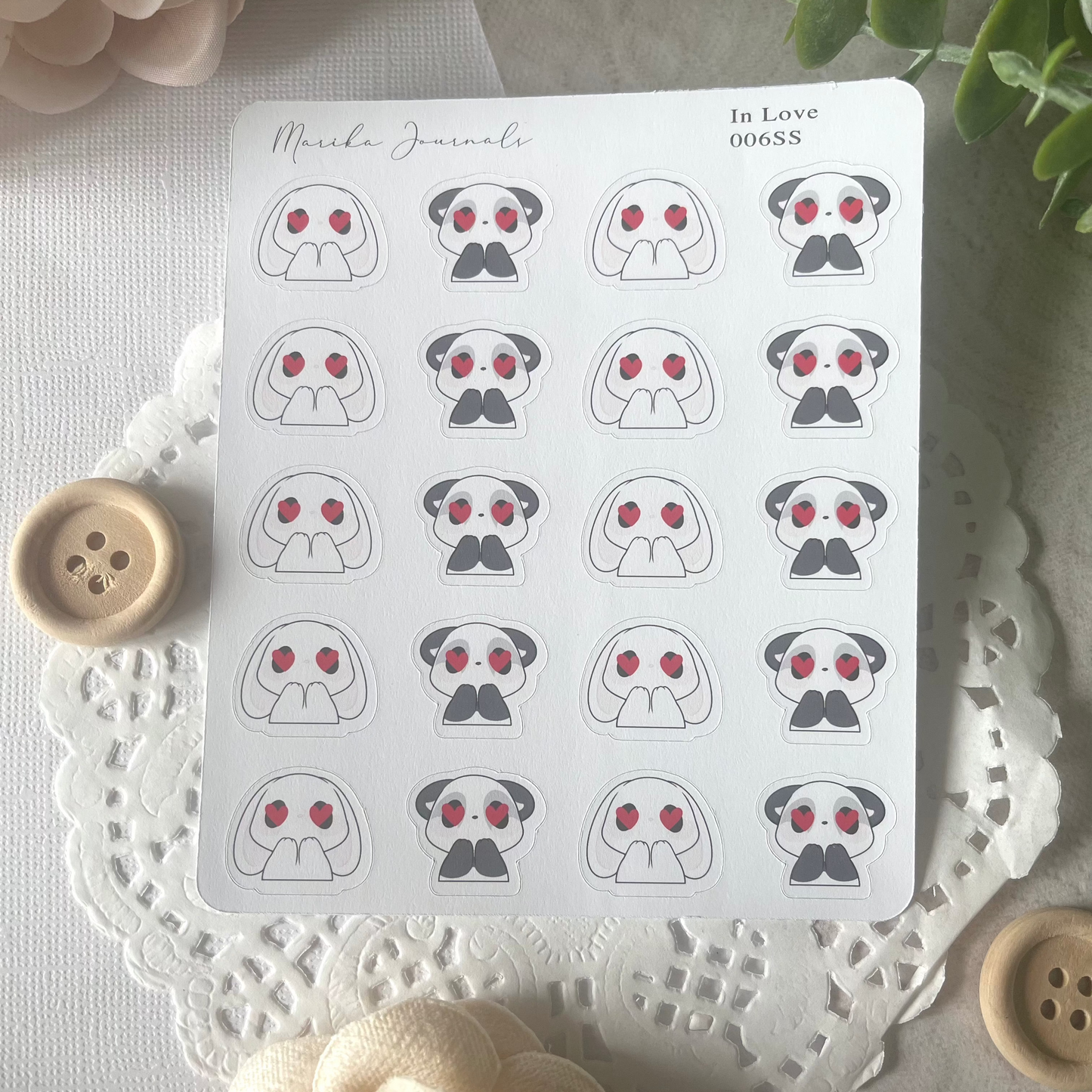 In Love - Stickers Sheet