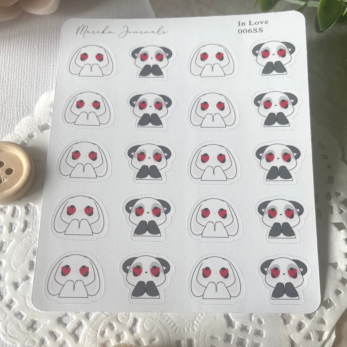In Love - Stickers Sheet