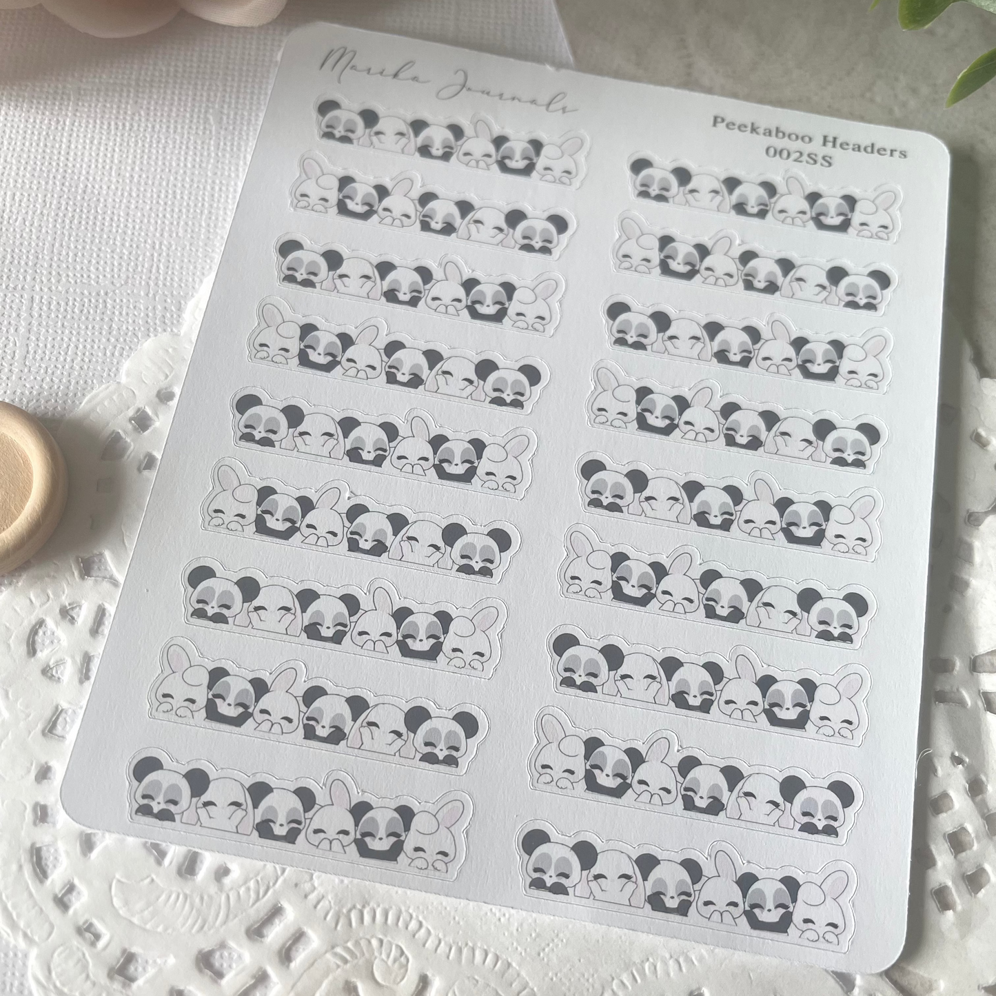 Peekaboo Headers - Stickers Sheet