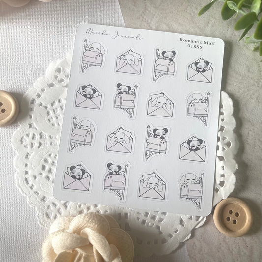 Romantic Mail - Stickers Sheet