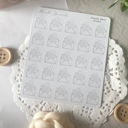 Simple Mail - Stickers Sheet