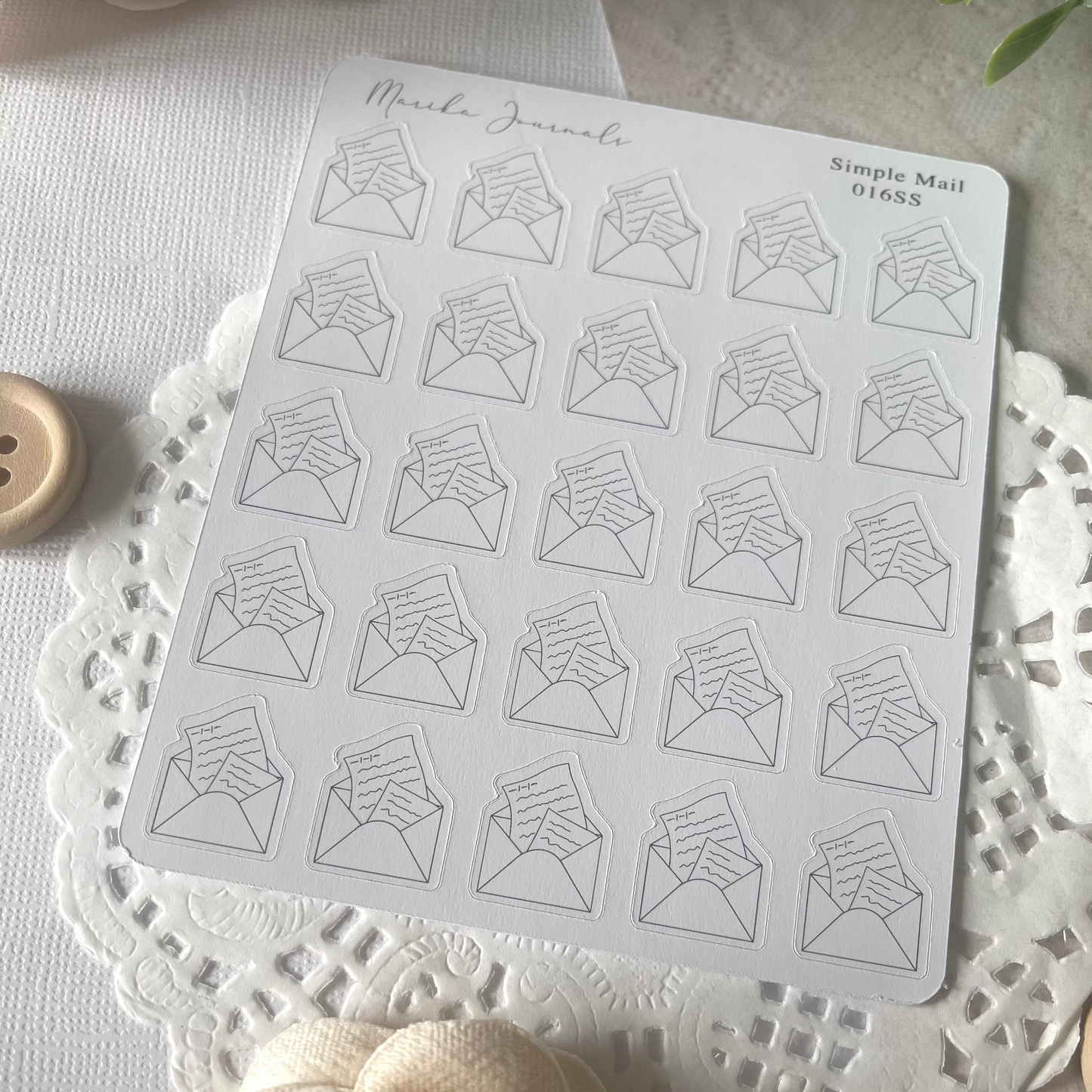 Simple Mail - Stickers Sheet