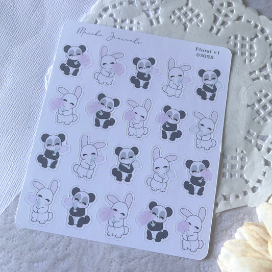 Floral V1 - Stickers Sheet