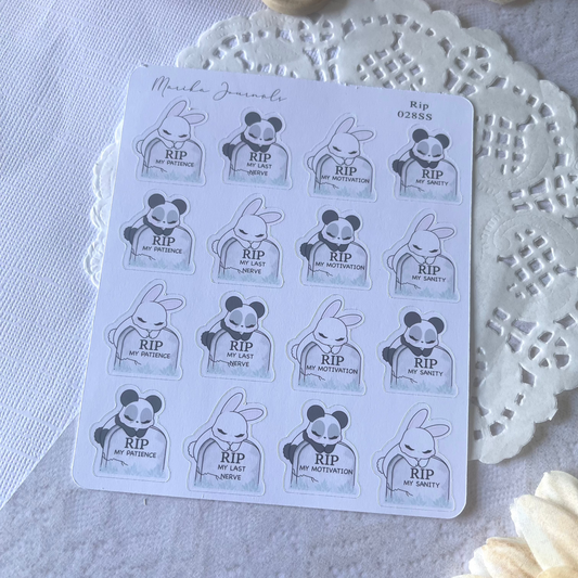 RIP - Stickers Sheet