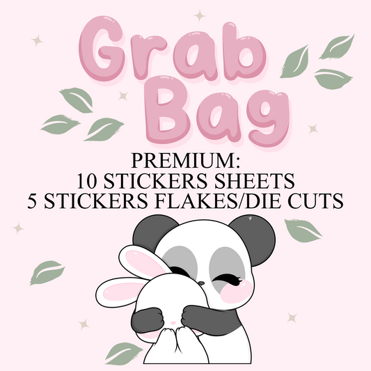 Grab Bags PREMIUM -  10 Stickers Sheets & 5 Die Cuts